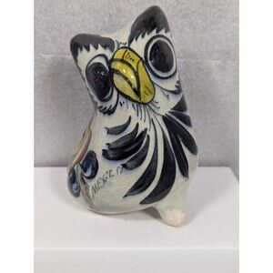 Mexico Pottery Tonala Style Owl Figurine Mexican TN1